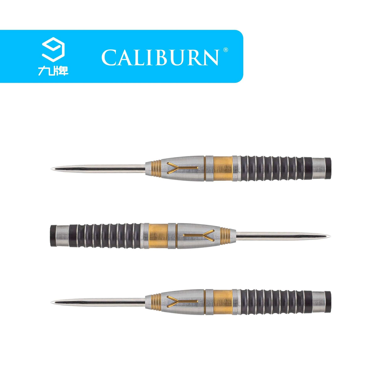 *Caliburn Y Darts - Steel Tip - 90% - Black & Gold - 22g 22g