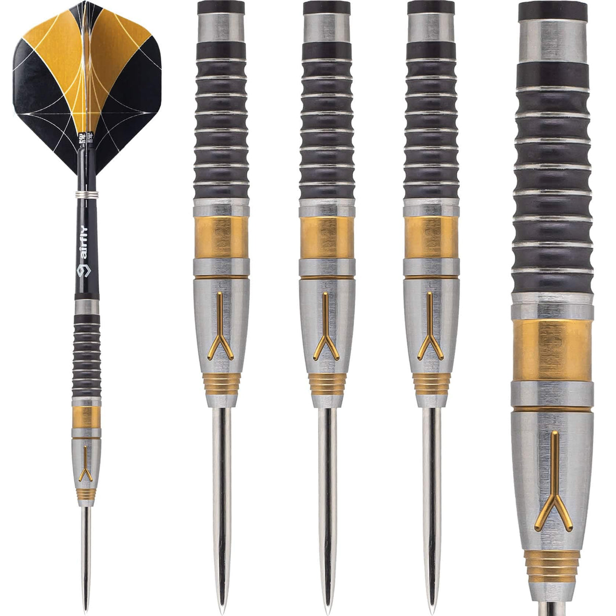 *Caliburn Y Darts - Steel Tip - 90% - Black & Gold - 22g 22g