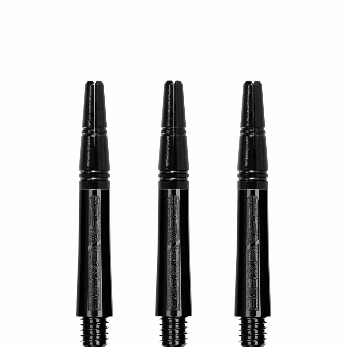Harrows Alamo VS2 Dart Shafts - Polycarbonate - Black Aluminium Top - Black Short