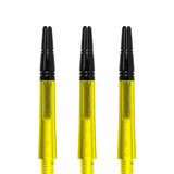 Harrows Alamo VS2 Dart Shafts - Polycarbonate - Black Aluminium Top - Yellow Tweenie