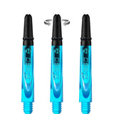 Harrows Carbon 360 Shafts - Polycarbonate Dart Stems with Carbon Top - Aqua Blue Tweenie
