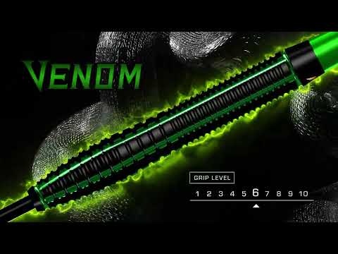 Mission Venom Darts – Weiche Spitze – 90 % Wolfram – Schwarz &amp; Grün Electro