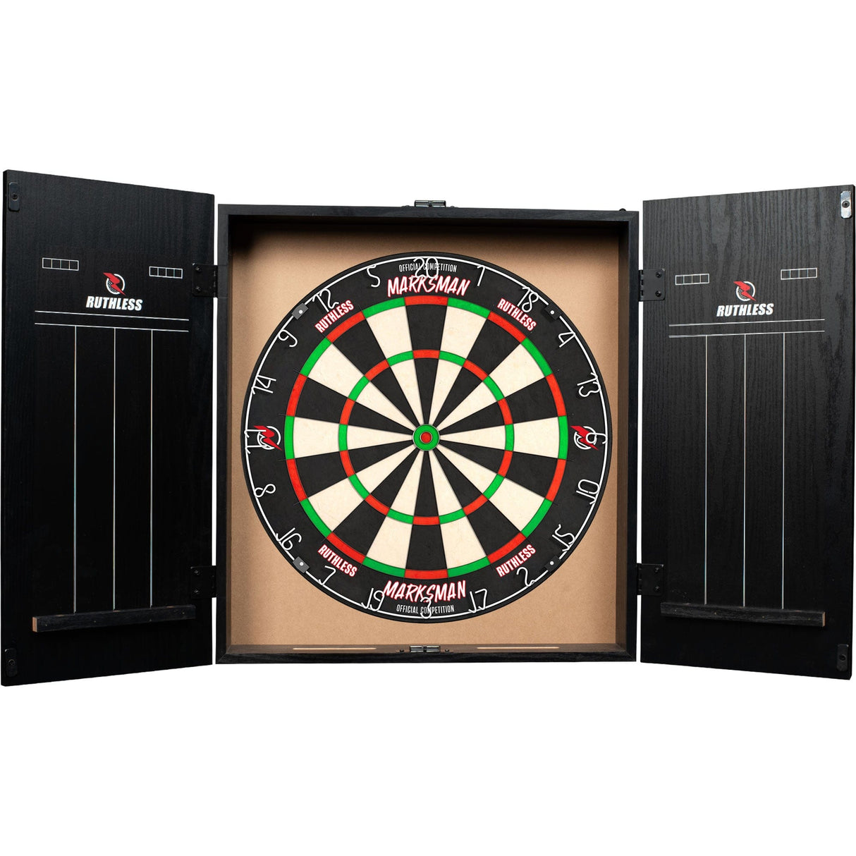 Ruthless Dartboard Cabinet - Square Design - Cobra Green