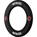 Ruthless Dartboard Surround - Professional - Gedrucktes Design - Schwarz