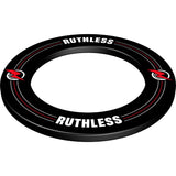 Ruthless Dartboard Surround - Professional - Gedrucktes Design - Schwarz