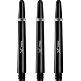 XQMax Polycarbonate Dart Shafts - Solid Colour with Logo - includes Springs - Black