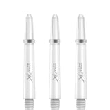 XQMax Polycarbonate Dart Shafts - Solid Colour with Logo - includes Springs - White