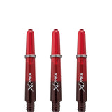 XQMax Gradient Polycarbonate Dart Shafts - with Logo - includes Springs - Black & Red