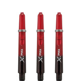 XQMax Gradient Polycarbonate Dart Shafts - with Logo - includes Springs - Black & Red