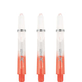 XQMax Gradient Polycarbonate Dart Shafts - with Logo - includes Springs - Transparent & Red